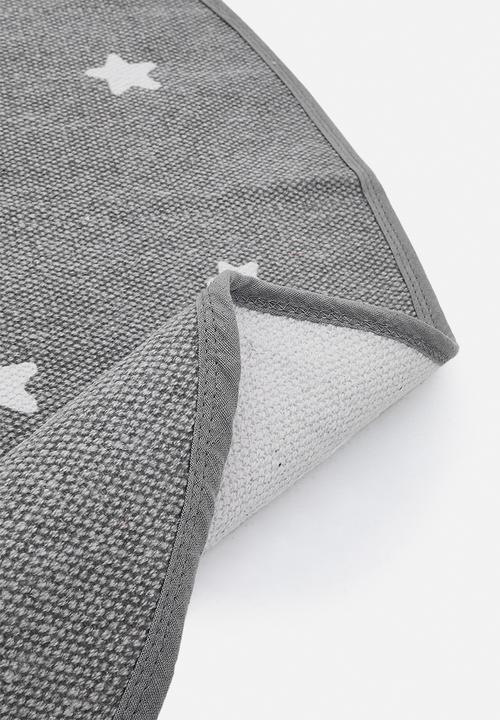 H&S - Round Cotton Rug Bunny 120cm Grey