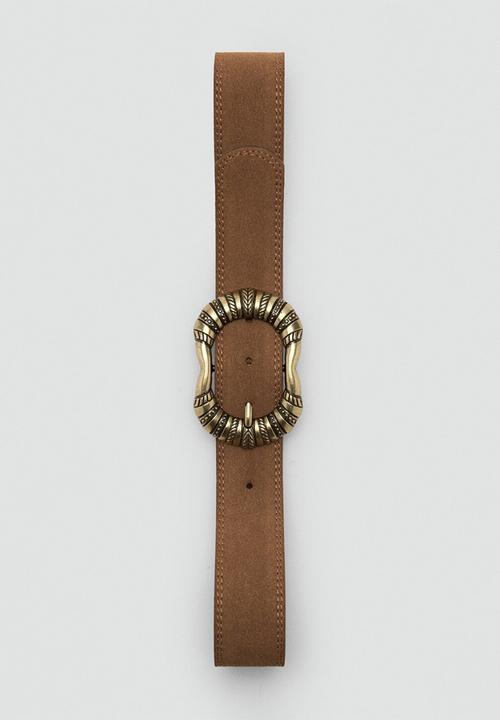 MANGO - Belt ocho - brown