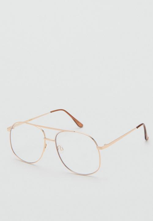 MANGO - Sunglasses avi - gold