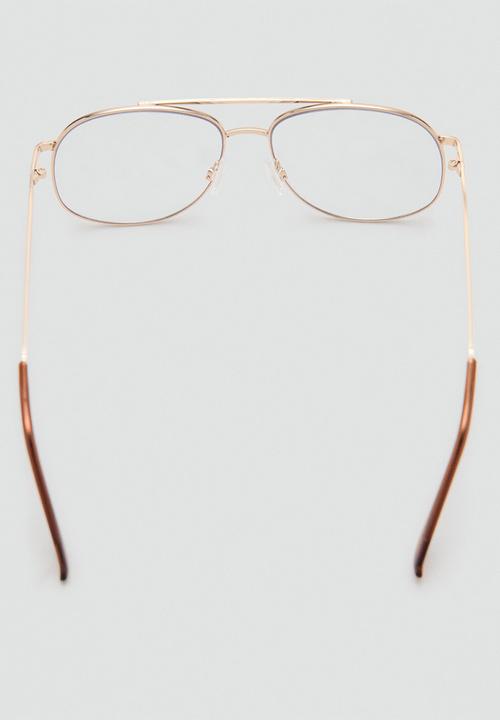MANGO - Sunglasses avi - gold