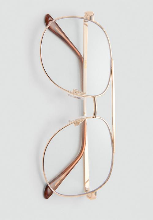 MANGO - Sunglasses avi - gold