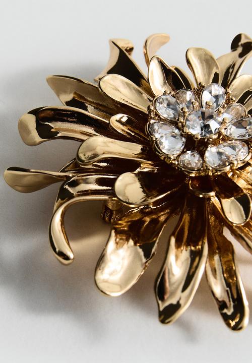 MANGO - Brooch savanna - gold