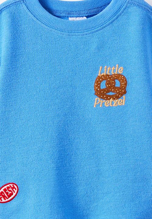 Cotton On - Tyla Knit Tee - Blue Bonnet/Little Pretzel