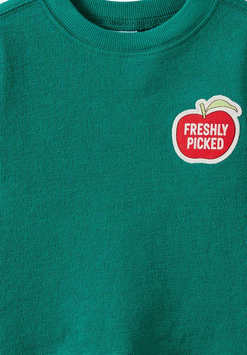 Cotton On - Tyla Knit Tee - English Ivy/Freshly Picked