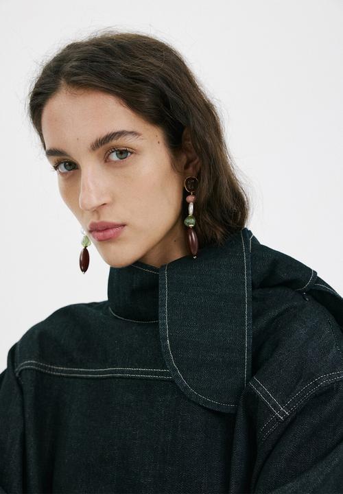 MANGO - Melanie Earrings - Brown