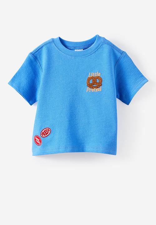 Cotton On - Tyla Knit Tee - Blue Bonnet/Little Pretzel