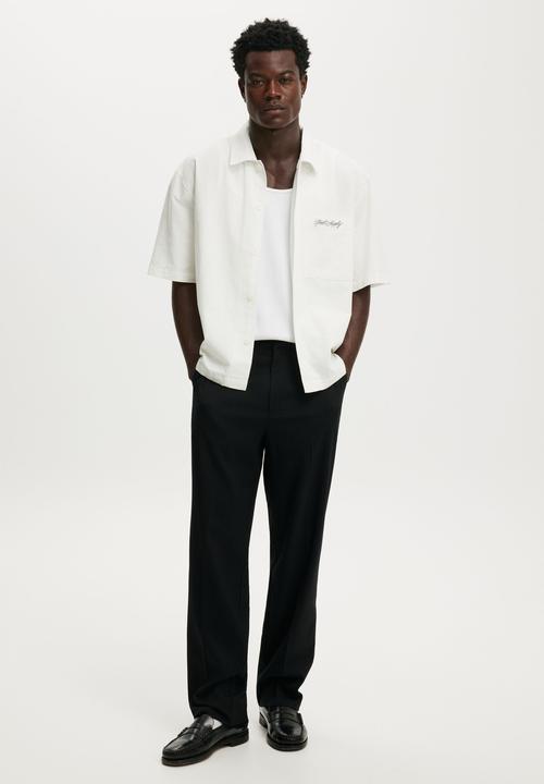 Cotton On - Baggy Tailored Pant - Black