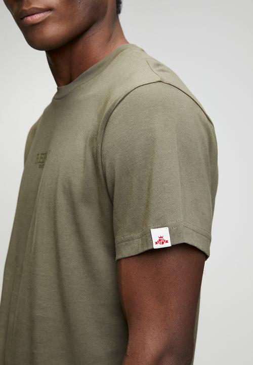 Replay - Basic Jersey Crew Neck T-shirt - Khaki