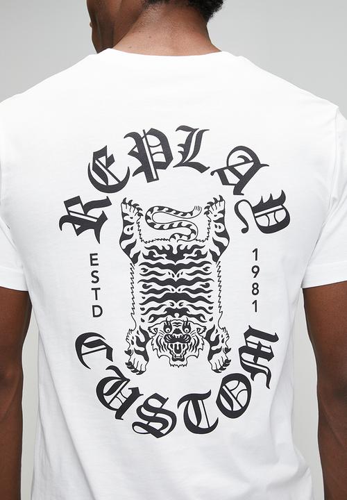 Replay - Basic Jersey Crew T-shirt - White 
