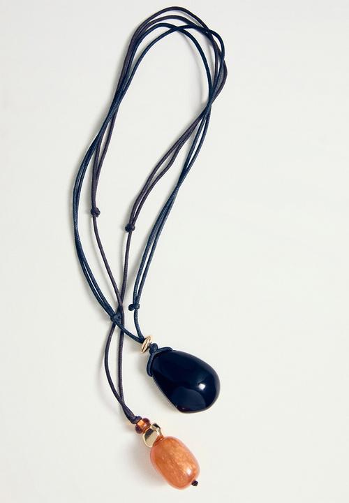 MANGO - Frankie necklace - brown