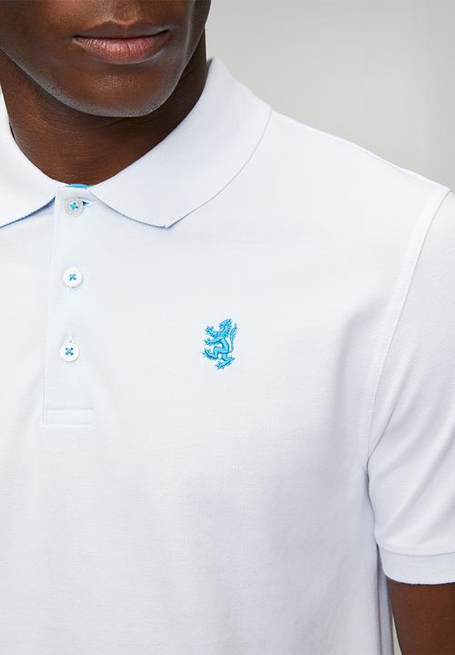 Pringle of Scotland - Aiden Slim Fit Pique Golfer - White
