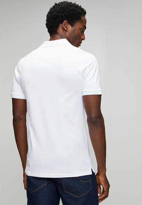 Pringle of Scotland - Aiden Slim Fit Pique Golfer - White