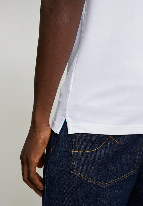 Pringle of Scotland - Aiden Slim Fit Pique Golfer - White