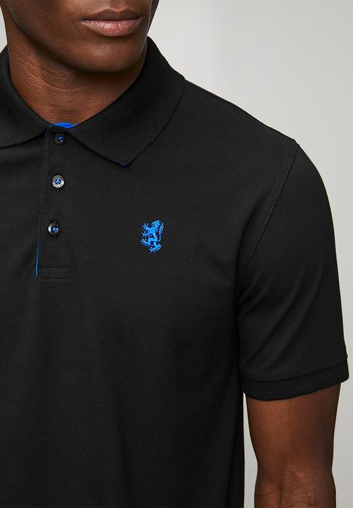 Pringle of Scotland - Aiden Slim Fit Pique Golfer - Black