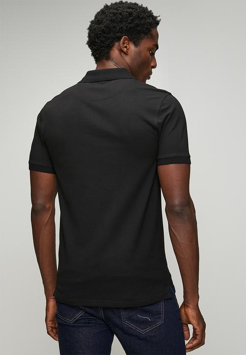 Pringle of Scotland - Aiden Slim Fit Pique Golfer - Black