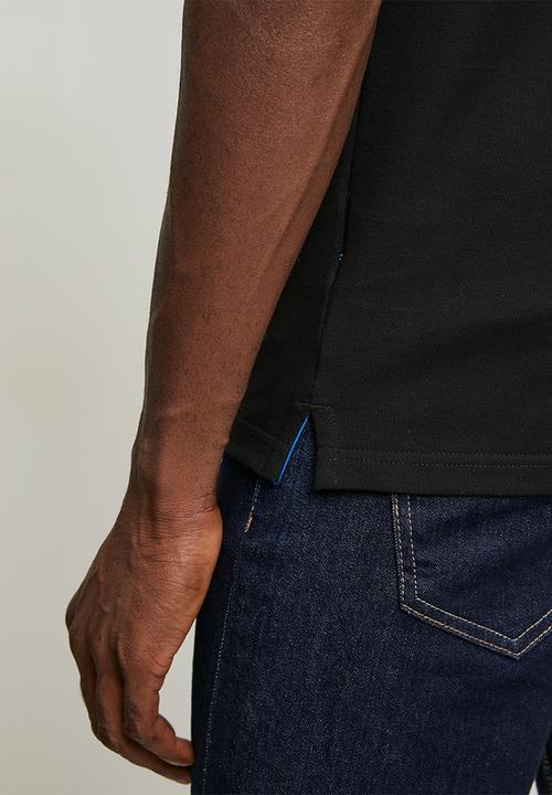 Pringle of Scotland - Aiden Slim Fit Pique Golfer - Black
