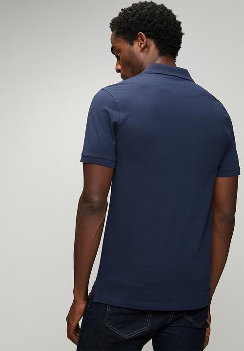 Pringle of Scotland - Aiden Slim Fit Pique Golfer - Navy