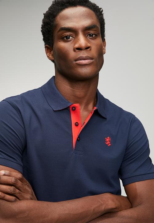 Pringle of Scotland - Aiden Slim Fit Pique Golfer - Navy