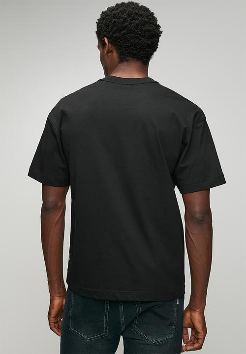 POLO - Zeb Pjc Short sleeve Collegiate Logo Tee - Black