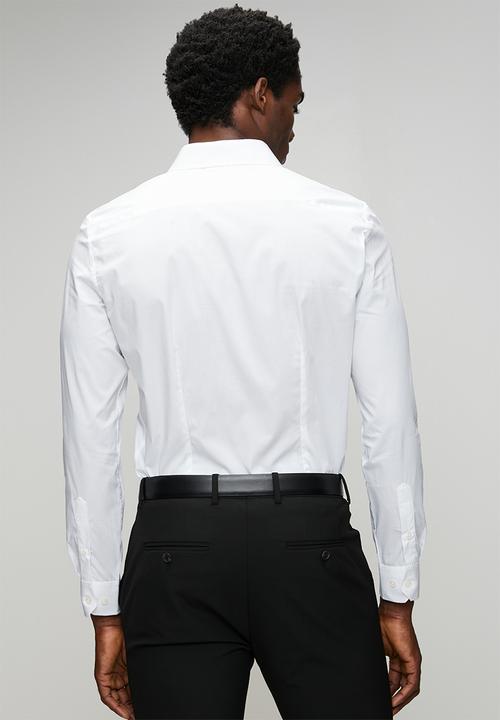 POLO - Christian Slim Fit Long Sleeve Shirt Christian - Off White