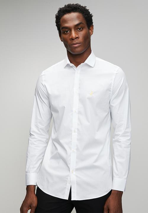 POLO - Christian Slim Fit Long Sleeve Shirt Christian - Off White