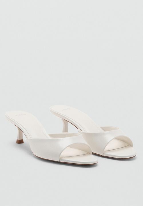 MANGO - Play open toe mule - white