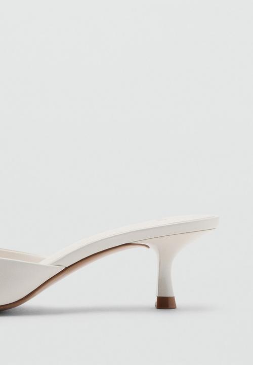 MANGO - Play open toe mule - white