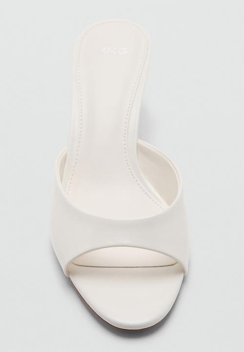 MANGO - Play open toe mule - white