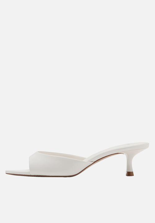 MANGO - Play open toe mule - white
