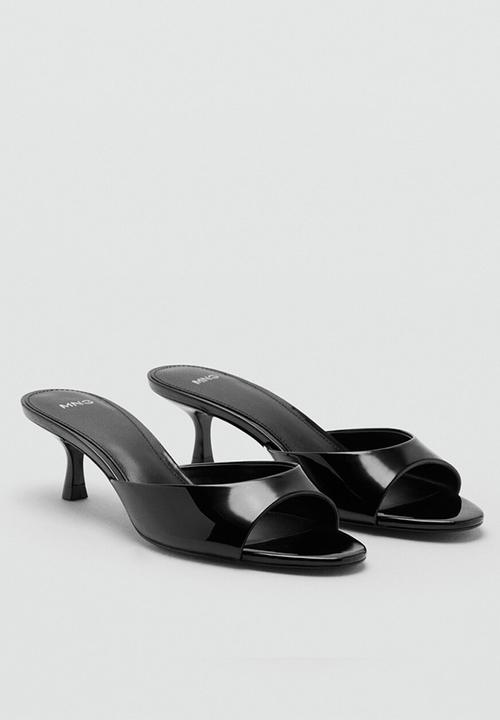 MANGO - Play open toe mule - black