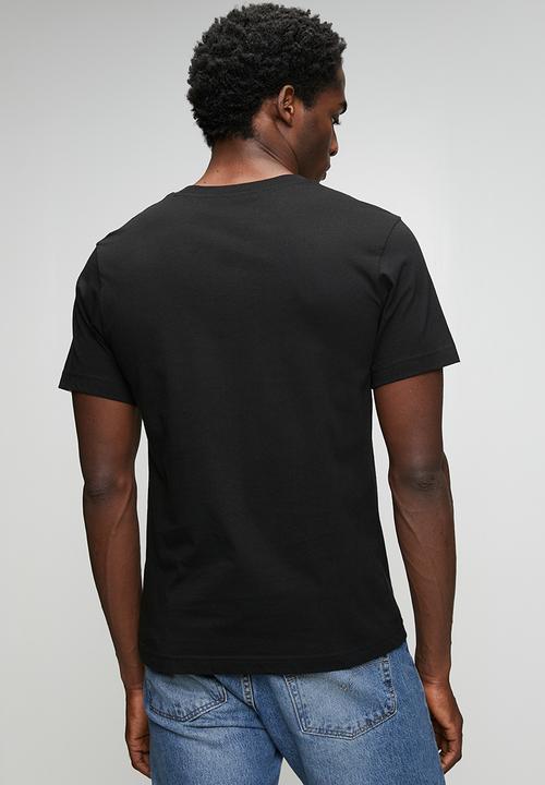 Replay - Graphic Print T-shirt - Black/Blue