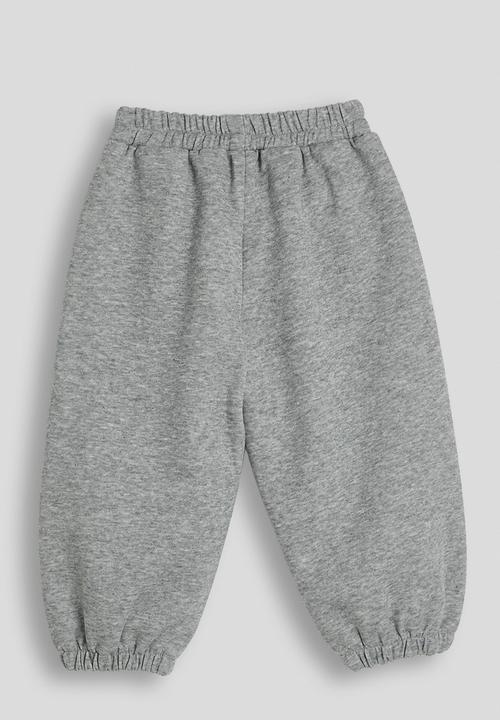 Pop Candy - Pintuck leg seam joggers - grey/butterflies