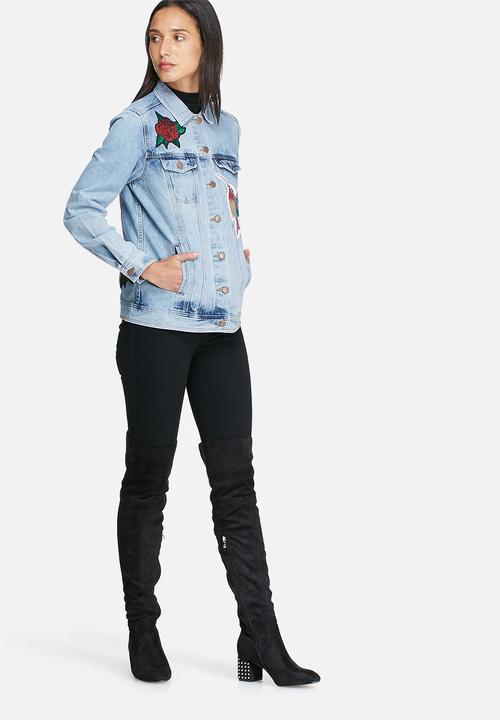 VILA - Patchi denim jacket