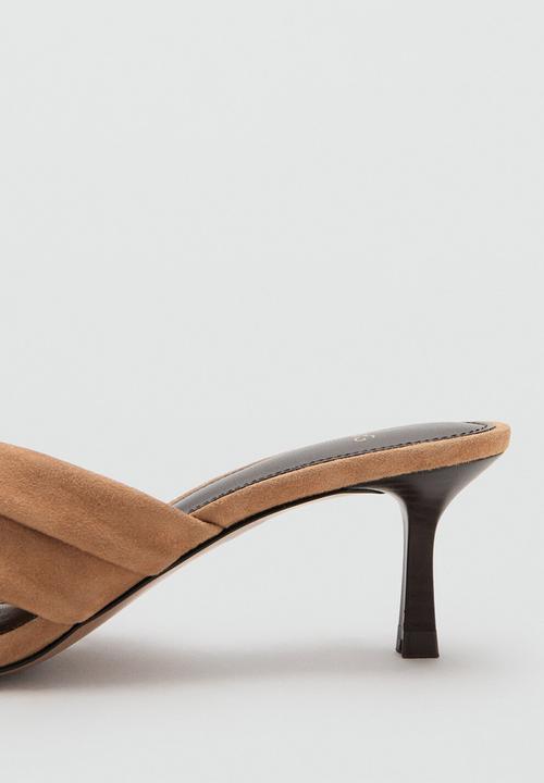 MANGO - Cruce open toe mule - light/pastel brown