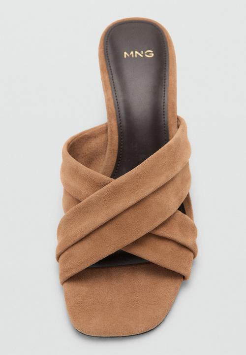 MANGO - Cruce open toe mule - light/pastel brown