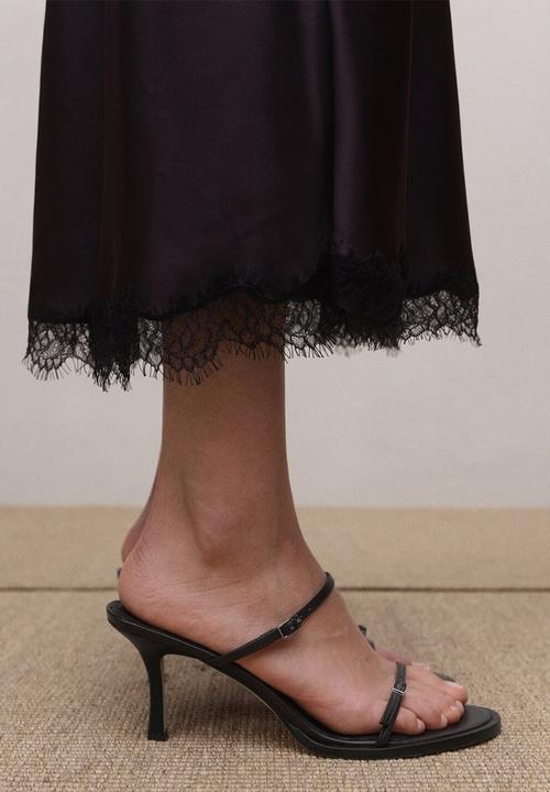 MANGO - Top heel - dark brown