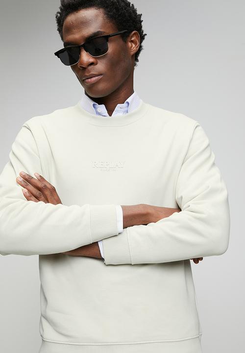 Replay - Cotton Terry Fleece Pull Over - Cream 