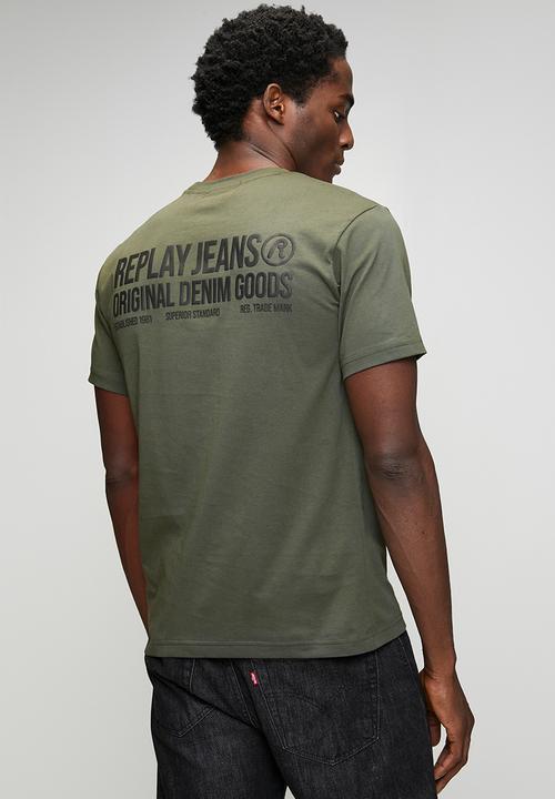 Replay - Piece Dyed Organic Cotton Jersey T-shirt - Green 
