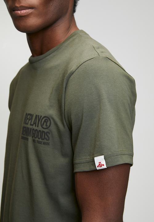 Replay - Piece Dyed Organic Cotton Jersey T-shirt - Green 