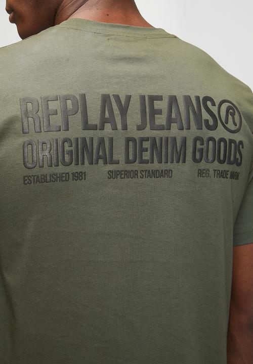 Replay - Piece Dyed Organic Cotton Jersey T-shirt - Green 