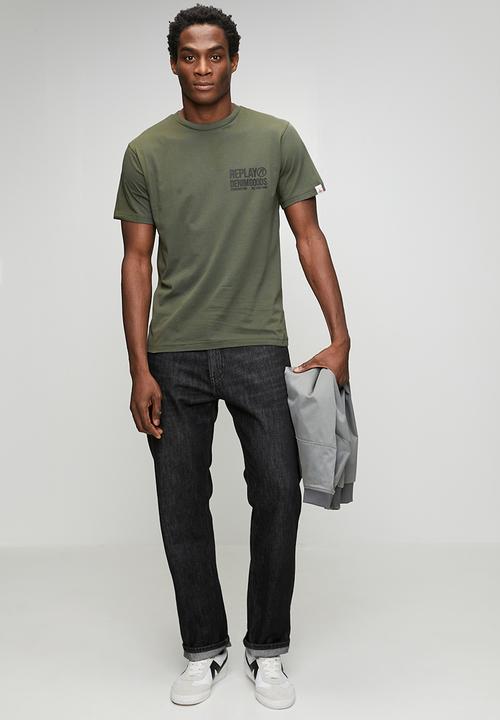 Replay - Piece Dyed Organic Cotton Jersey T-shirt - Green 