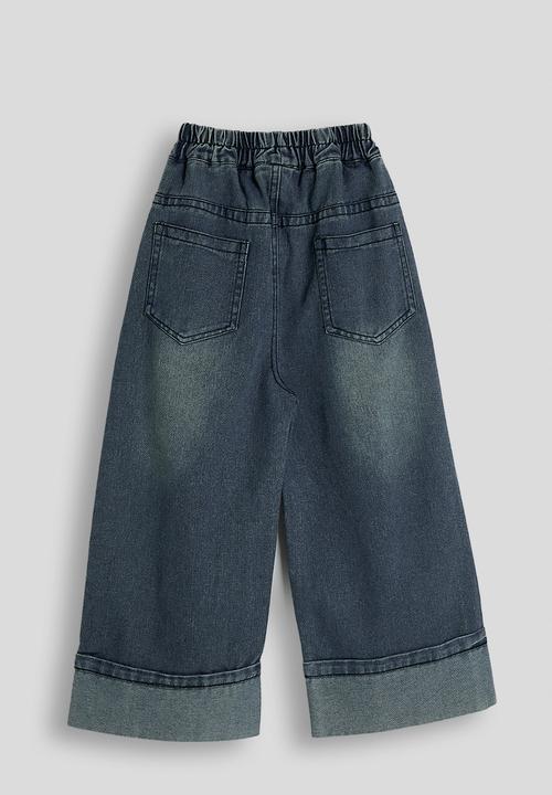 Pop Candy - Cuffed jeans - medium blue