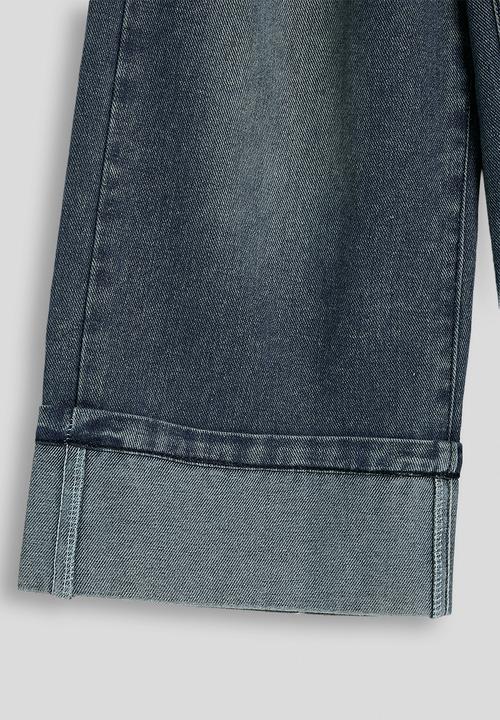 Pop Candy - Cuffed jeans - medium blue