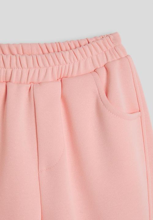 Pop Candy - Pintuck leg seam joggers - pink/butterflies