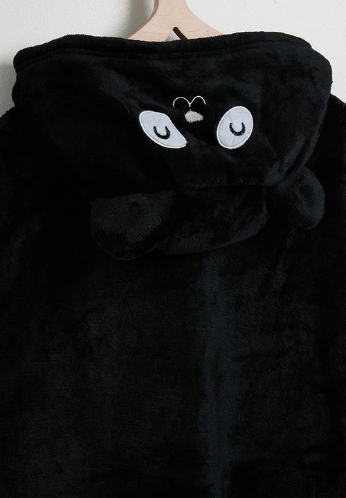 Pop Candy - Teddy wool lined snoodie - black