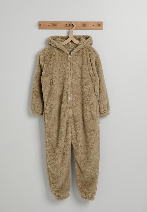 Pop Candy - Bear onesie - light brown