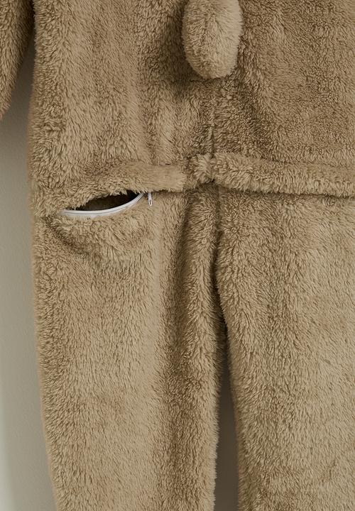 Pop Candy - Bear onesie - light brown