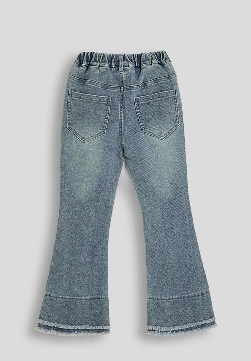 Pop Candy - Panelled bootleg jeans - blue