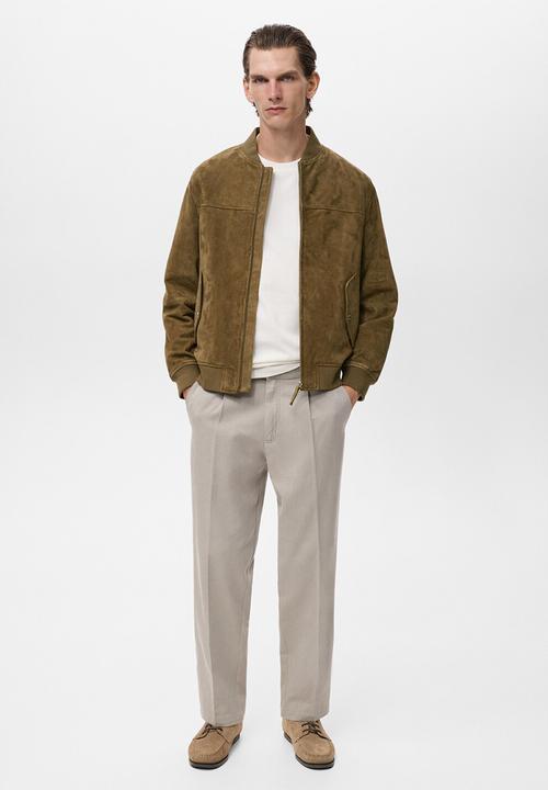 MANGO - Jacket marin - khaki