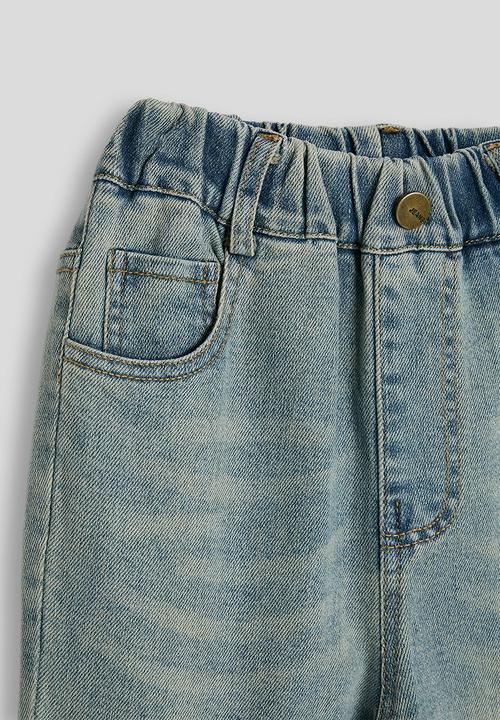 Pop Candy - Elasticated waist bootleg jeans - blue